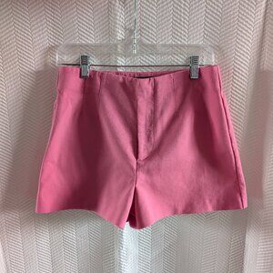 Zara Pink High Rise Shorts Women’s Size Medium Stretch Barbie Summer